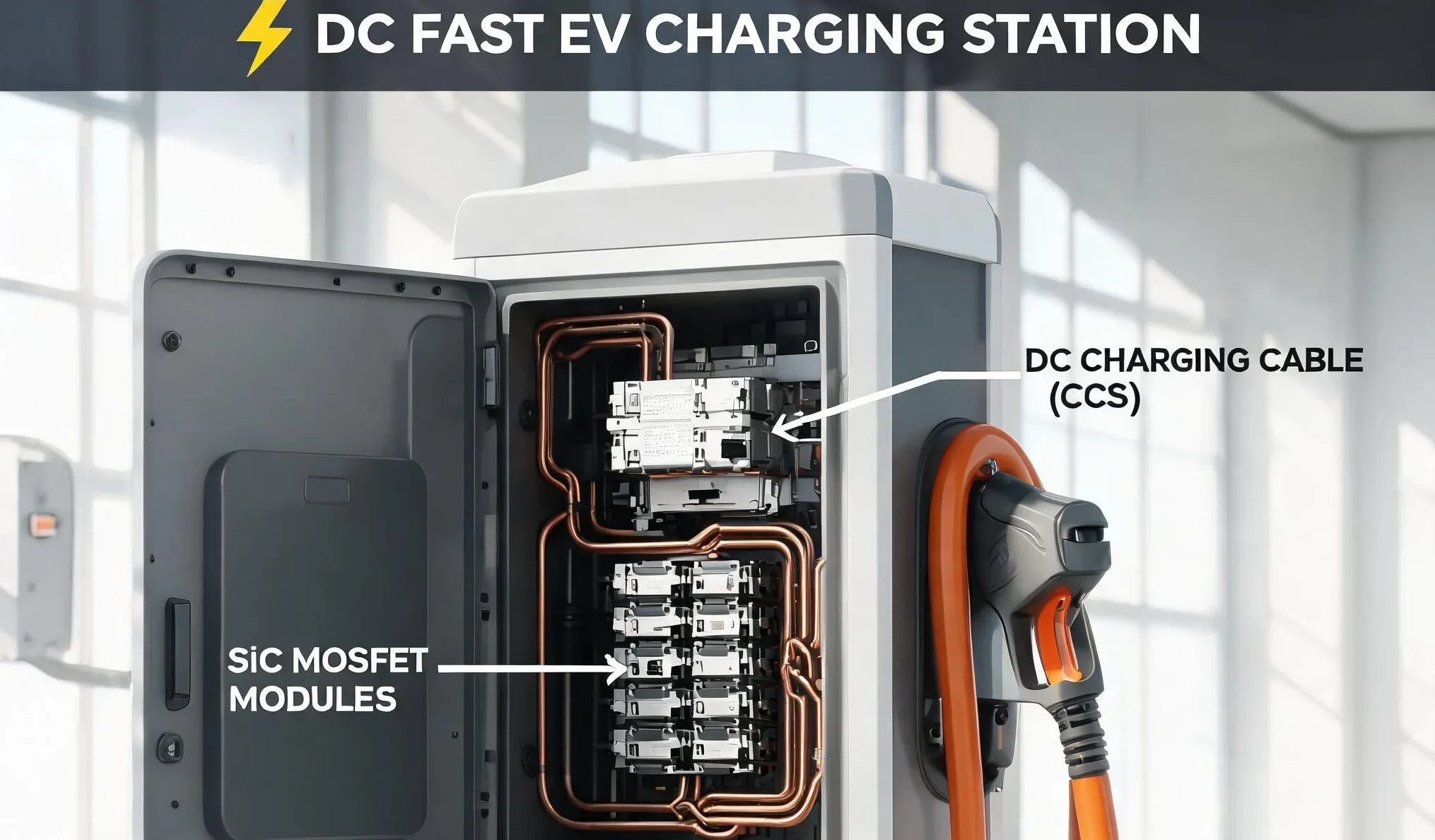 BYD Semiconductor SiC MOSFET Solutions for EV Fast Charging Stations